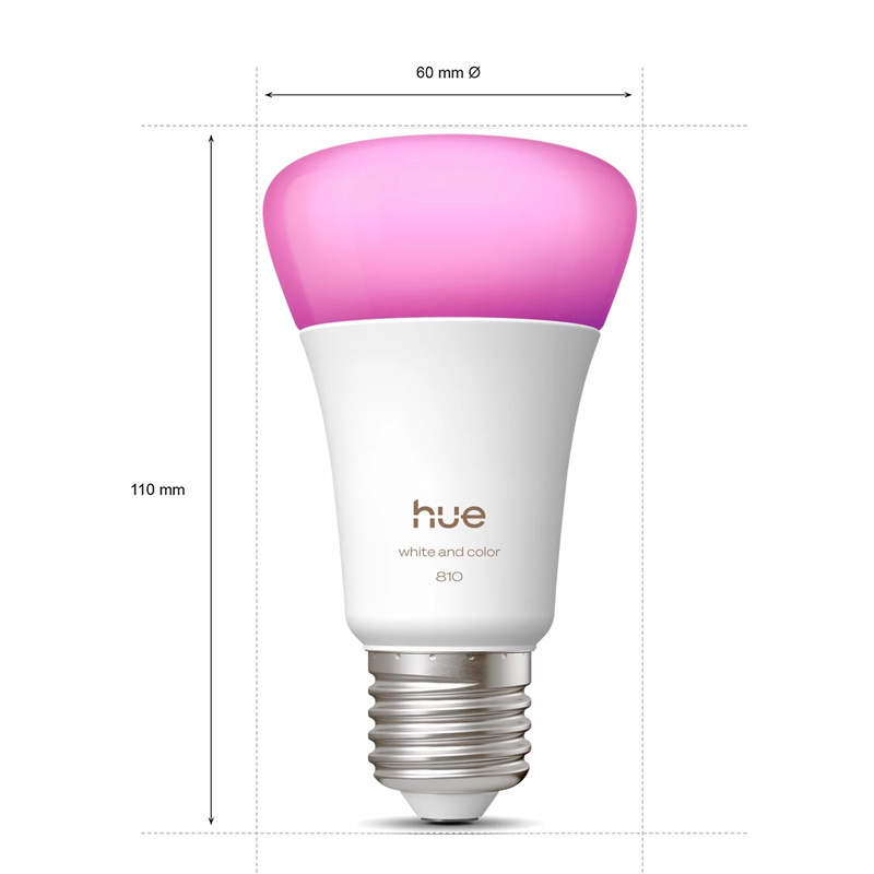 Philips Hue E27 A60 810LM, Bom - Philips Light Hue White reseña y precio