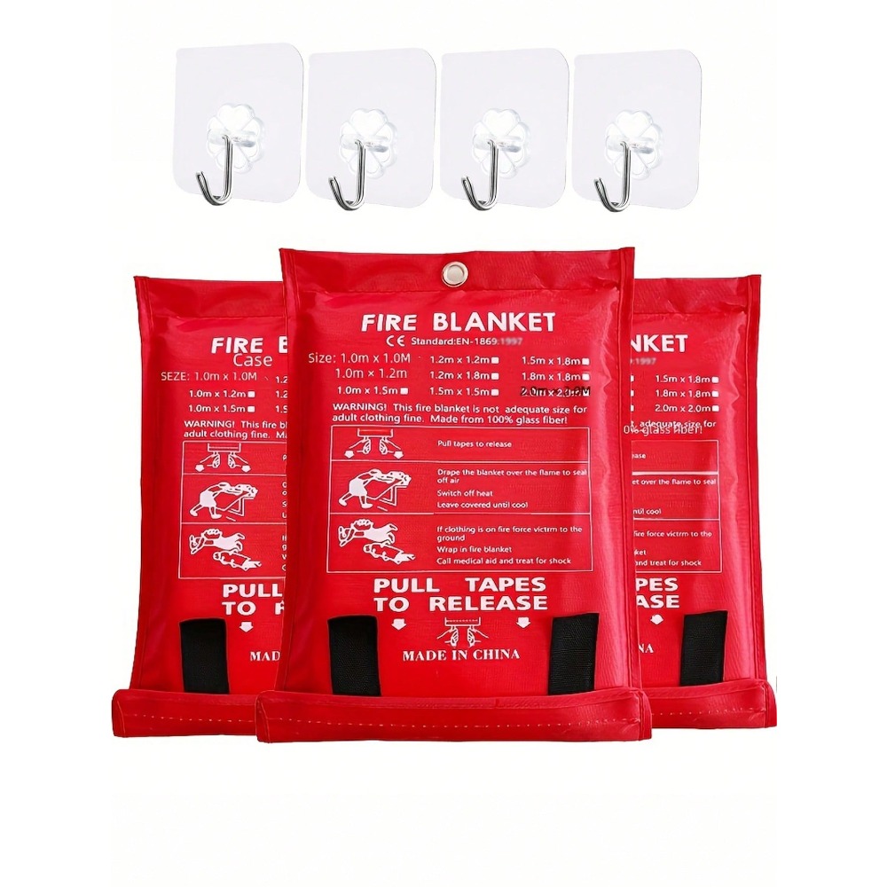 Manta ignífuga de 39,37 x 39,3 - Fire Blanket Kitchen reseña y precio